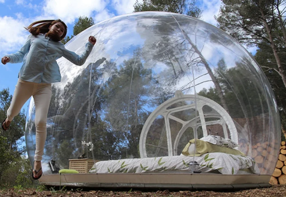 inflatable lawn tent clear bubble