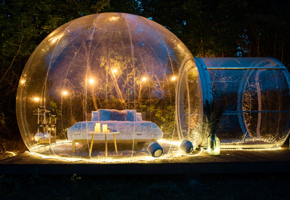 transparent bubble tent