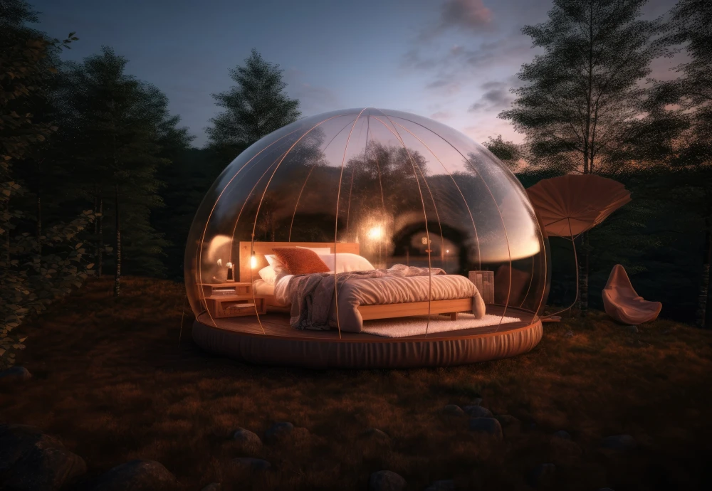 bubble tent stargazing