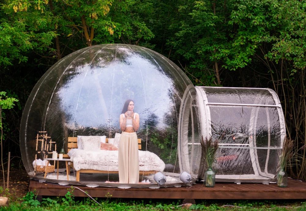 inflatable lawn tent clear bubble